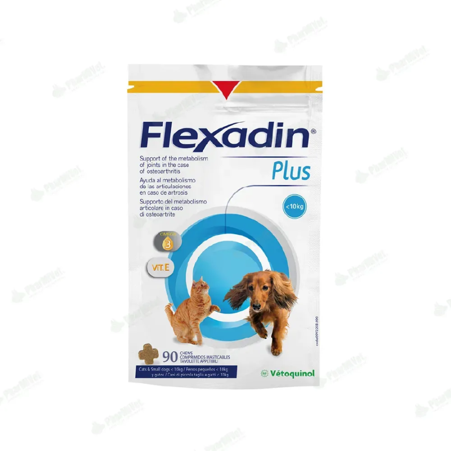 Vitamina Veterinario Flexadin Plus Perro y Gato Menos de 10 kg x 90 Tab | PharMiVet - Farmacias Veterinarias Vitamina Veterinario Flexadin Plus Perro y Gato Menos de 10 kg x 90 Tab | PharMiVet - Farmacias Veterinarias