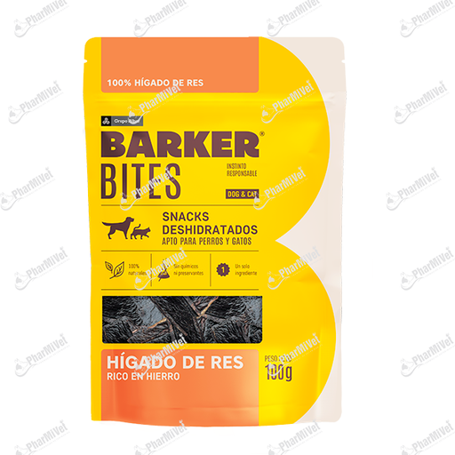 [8680304025] BARKER BITES HIGADO DE RES X 100 GR